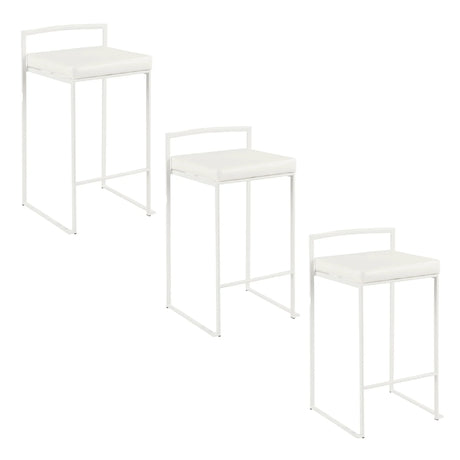 Fuji - Simple Elegance, Contemporary Stackable Counter Stool - Furniture Home Direct