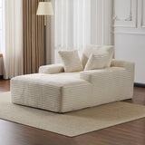 Oversized Chaise Lounge Chair Cozy Cloud Couch With 3 Throw Pillows And Wide Armrest - Furniture Home Direct