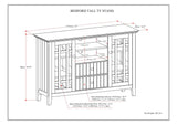 Bedford - Handcrafted Tall TV Media Stand - Furniture Home Direct