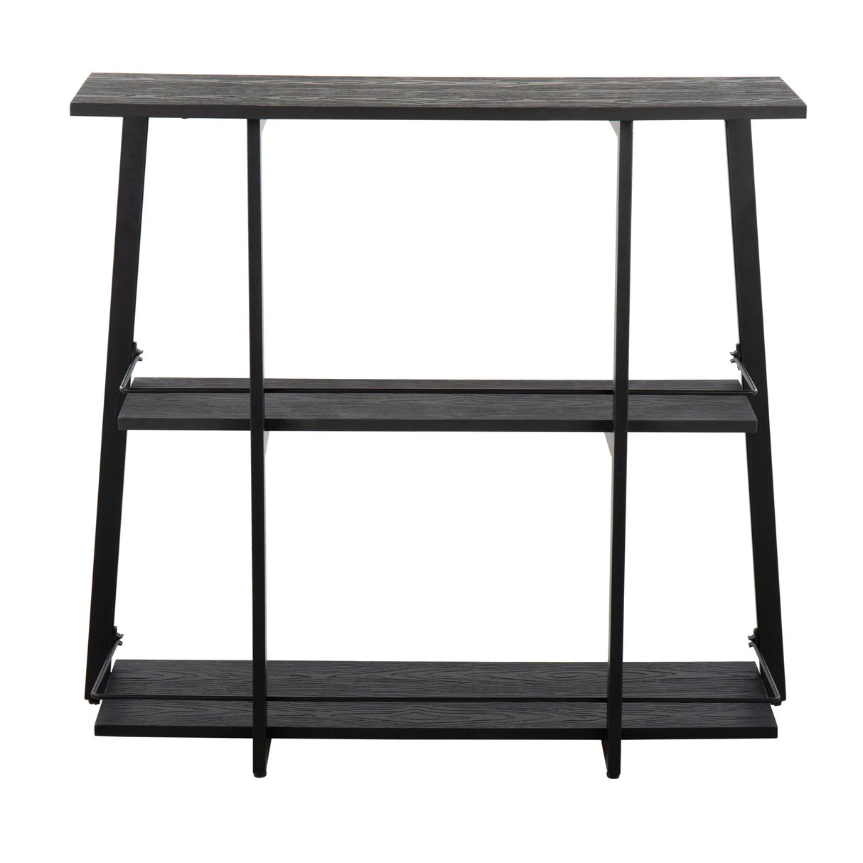 Converge - Industrial Bookcase - Black - Furniture Home Direct