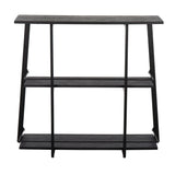 Converge - Industrial Bookcase - Black - Furniture Home Direct