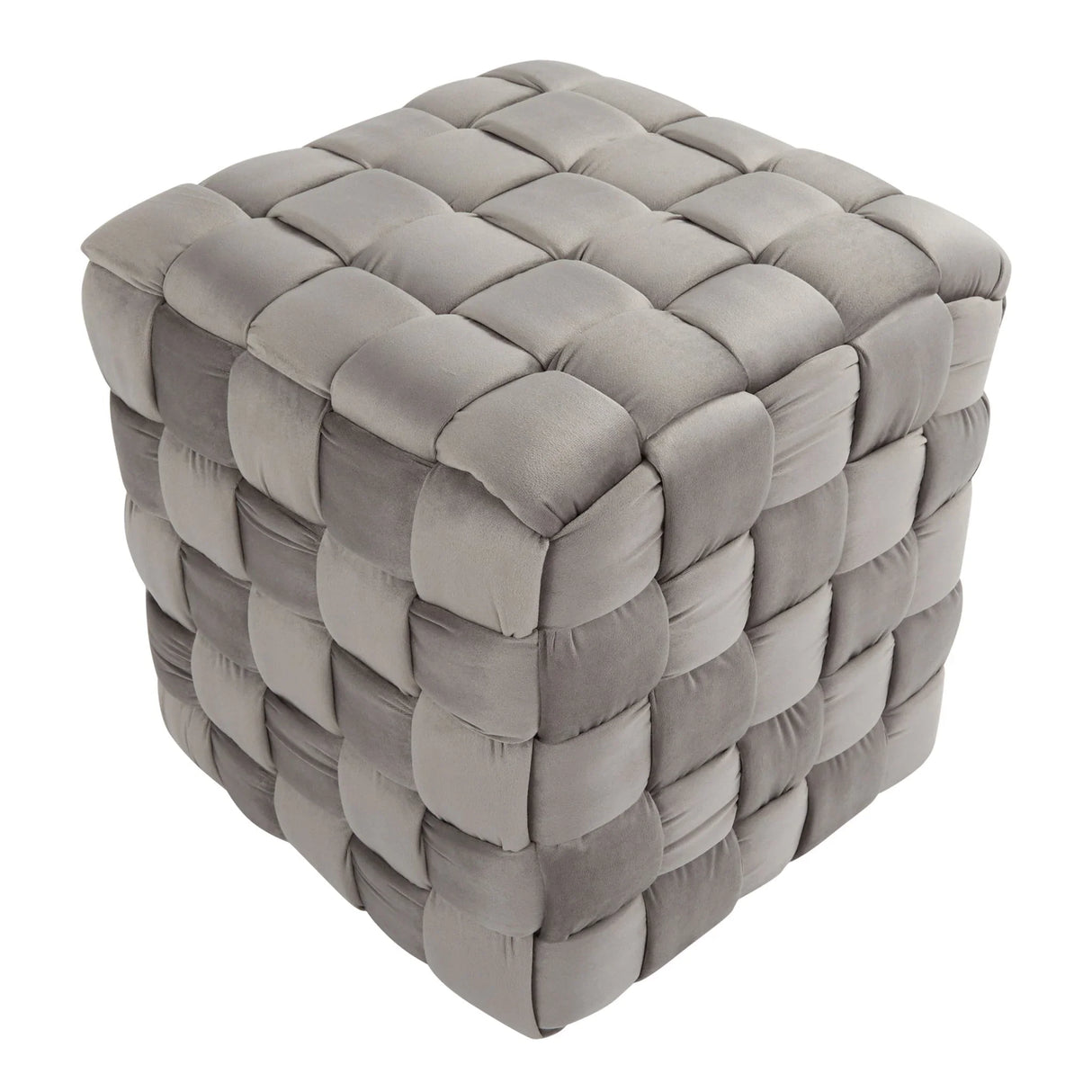 Square Braided Ottoman - - Furniture Home Direct