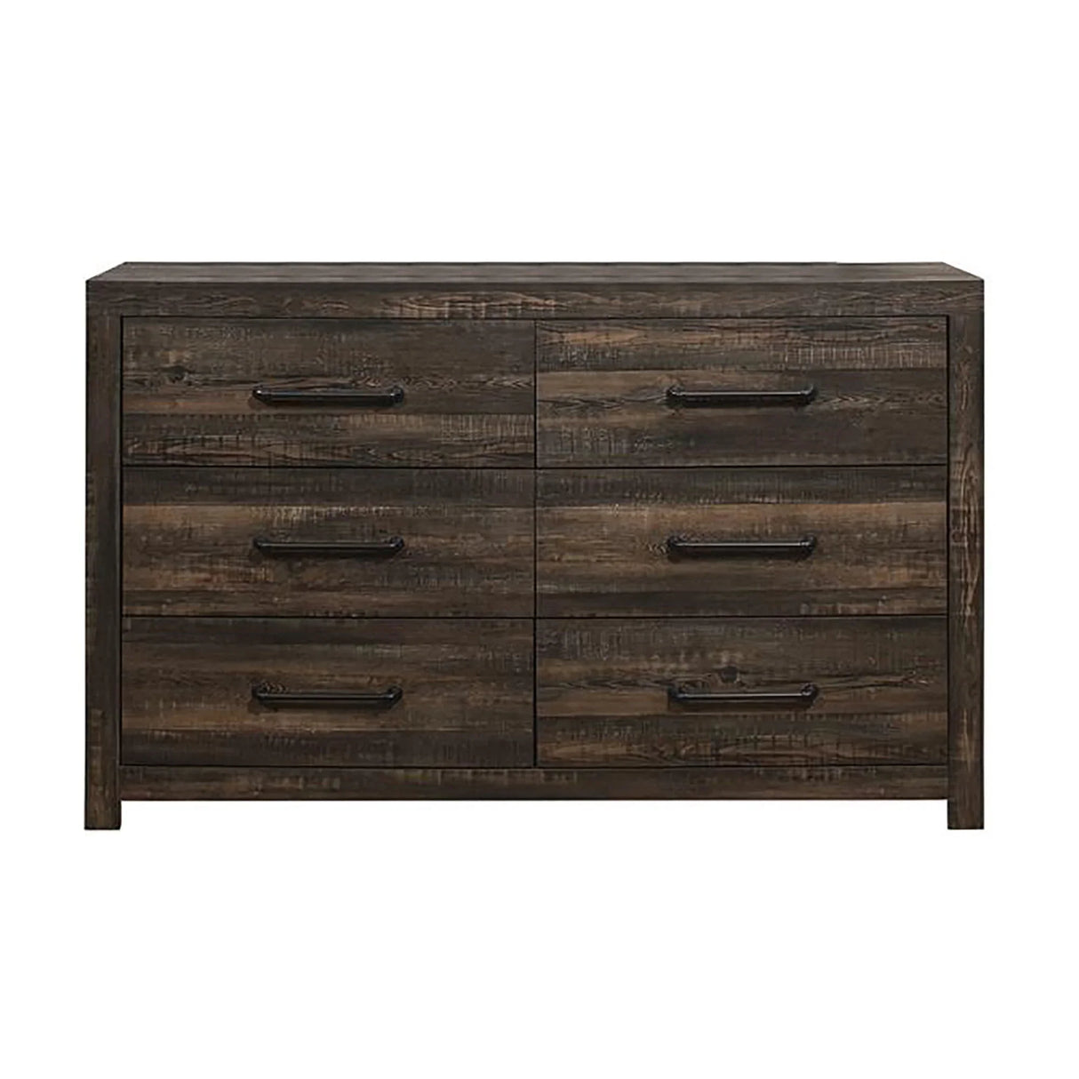 Monica - Dresser With Spacious Drawers Bar Handles - Dark Oak - Furniture Home Direct