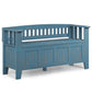 Acadian - Entryway Storage Bench, Handcrafted - Furniture Home Direct