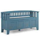 Acadian - Entryway Storage Bench, Handcrafted - Furniture Home Direct