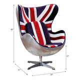 Brancaster - Pattern Accent Chair With Swivel - Multi - Furniture Home Direct