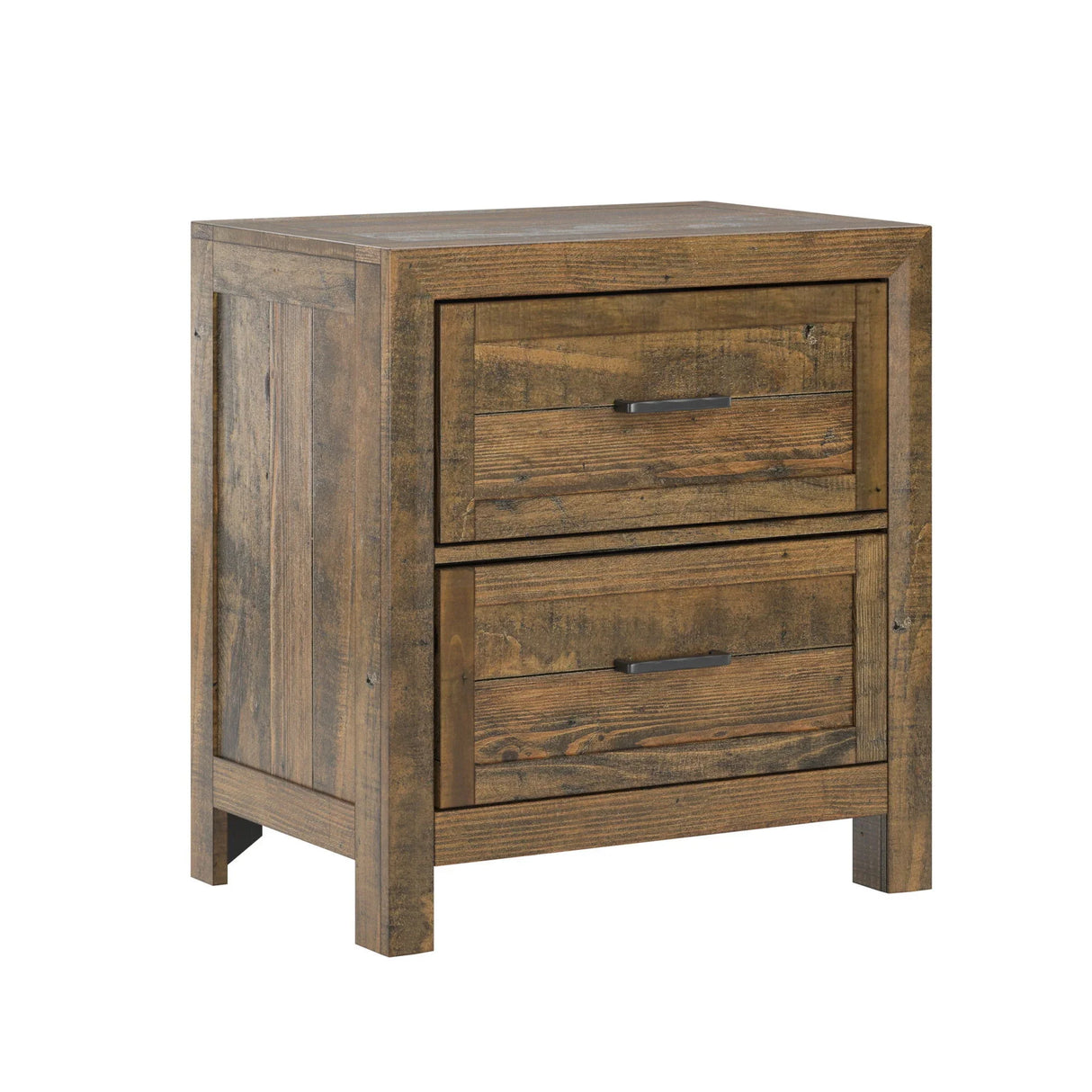 Lisque - 2 Drawer Nightstand - Brown - Furniture Home Direct
