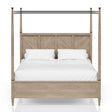 Transitional Styling Canopy Bed - Furniture Home Direct