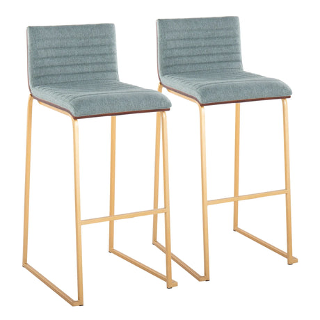 Mason Mara - Contemporary Versatile Desig Fixed Height Barstool (Set of 2) - Furniture Home Direct