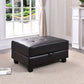 Stylish Storage Contemporary Ottoman - Furniture Home Direct