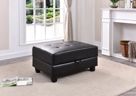 Stylish Storage Contemporary Ottoman - Furniture Home Direct