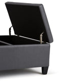 Ellis - Coffee Table Storage Ottoman Contemporary Design - Furniture Home Direct