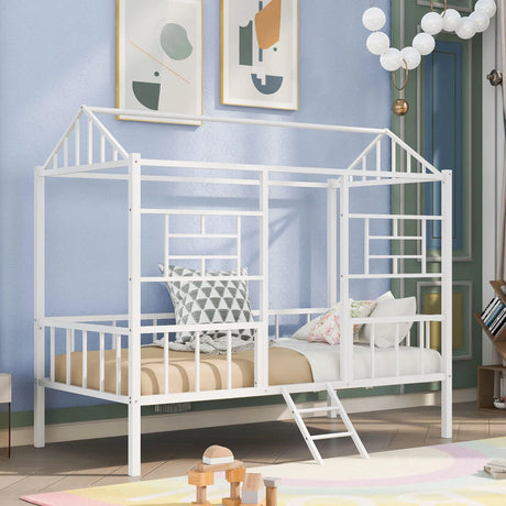 House Bed Frame With Slatted Support, No Box Spring Needed - Furniture Home Direct