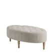 Transitional Style Upholstered Ottoman - Linen - Furniture Home Direct