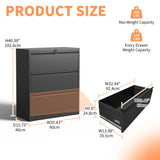 Premium Drawer Metal Lateral File Cabinet With Lock - Furniture Home Direct