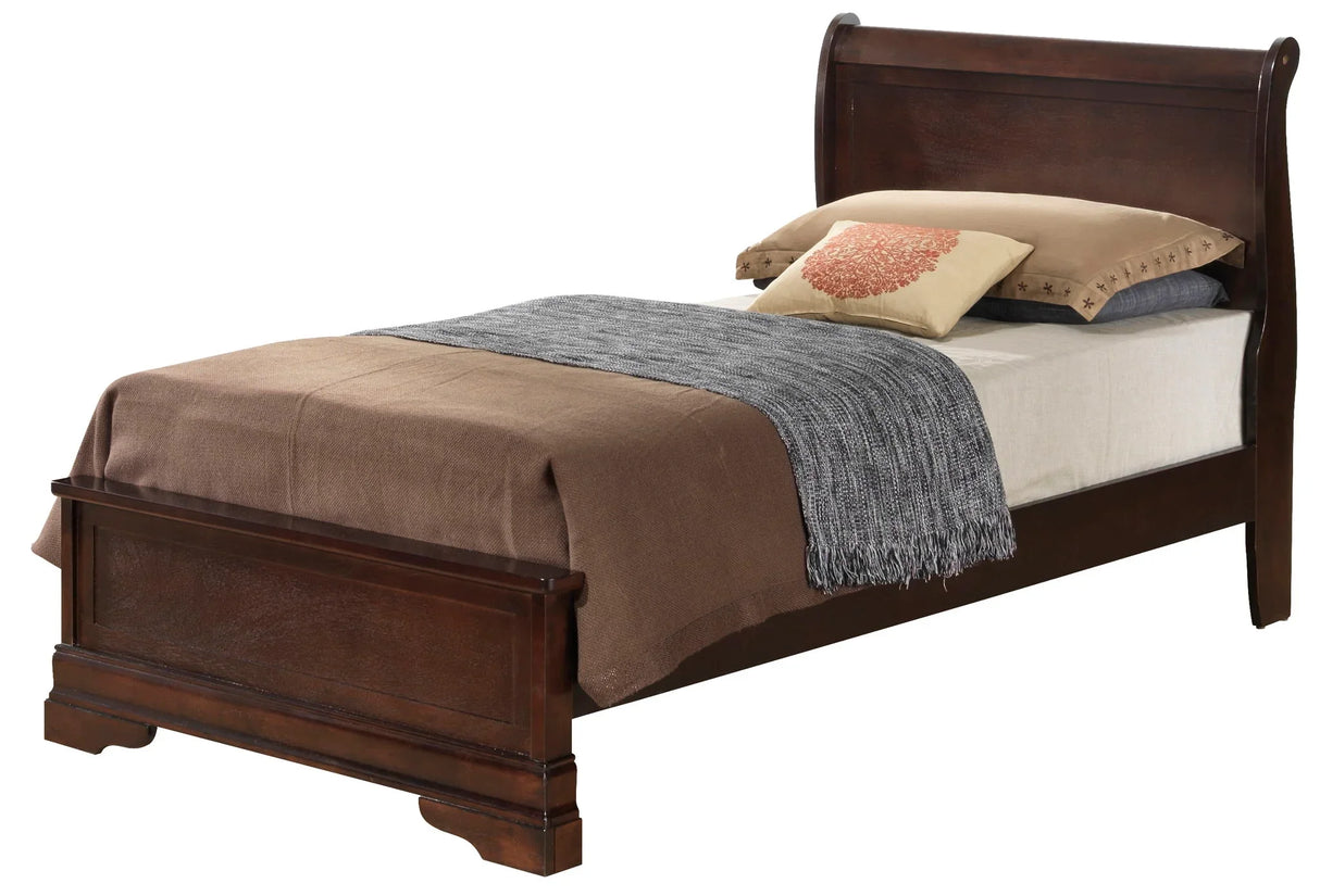 Sleigh Bed With Low Footboard - Furniture Home Direct