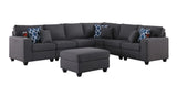 Cooper - Comfort Sectional Sofa With Ottomans And Cupholder - Furniture Home Direct