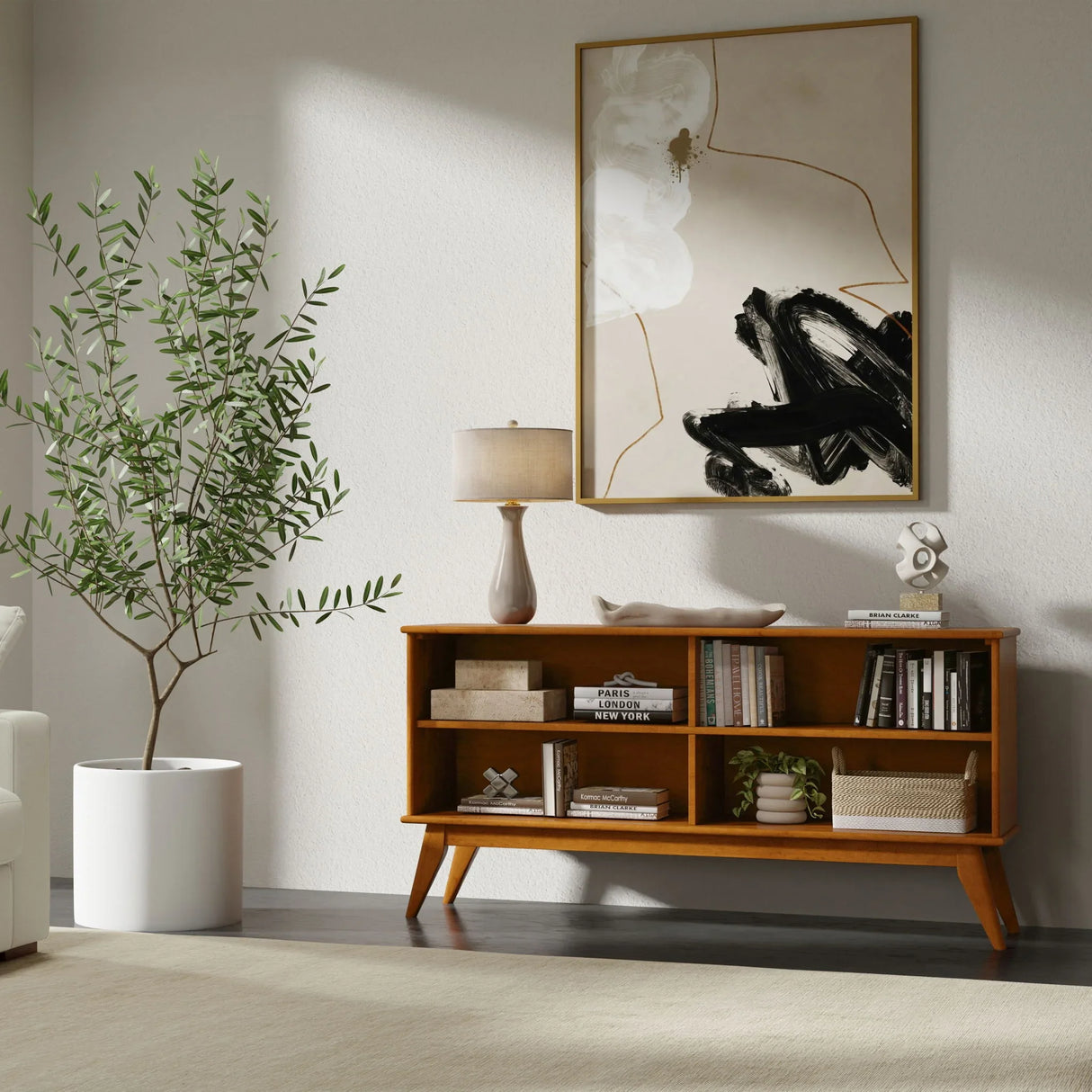 Draper - Handcrafted Low Bookcase - Furniture Home Direct
