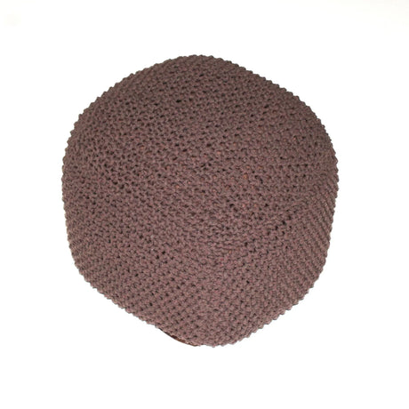 Semi Rounded Pouf, Cable Knitted, Perfect Seating - Furniture Home Direct