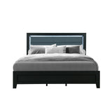 King Bedroom Set Contemporary With Dresser Mirror Black - Furniture Home Direct