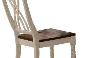 Dylan - Side Chair (Set of 2) - Cream / Oak - Furniture Home Direct