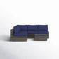 Seating Set With Cushions Handcrafted Wicker Design - Furniture Home Direct