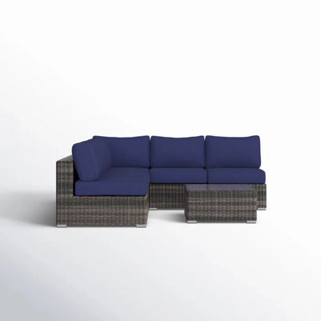 Seating Set With Cushions Handcrafted Wicker Design - Furniture Home Direct
