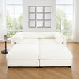 Chenille Loveseat with 2 Ottomans - Furniture Home Direct