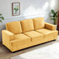 Modern Sofa, Comfortable 3 Seater Couch With Deep Seating, Loose Back Cushions, Wide Arms - Furniture Home Direct