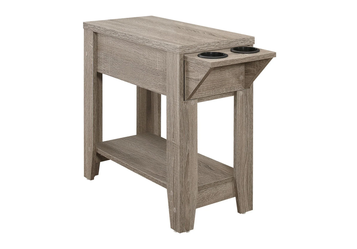 Accent Side Table, Storage, Lamp, Transitional Space-Saving Design - Furniture Home Direct