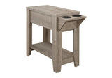 Accent Side Table, Storage, Lamp, Transitional Space-Saving Design - Furniture Home Direct