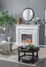 Round Hand Carved Rose Antique Mirror Frame, Wall Mirror For Live Space - Furniture Home Direct