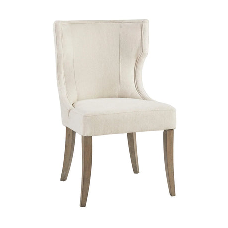 Elegant Design Dining Chair Polyester - Cream - Furniture Home Direct