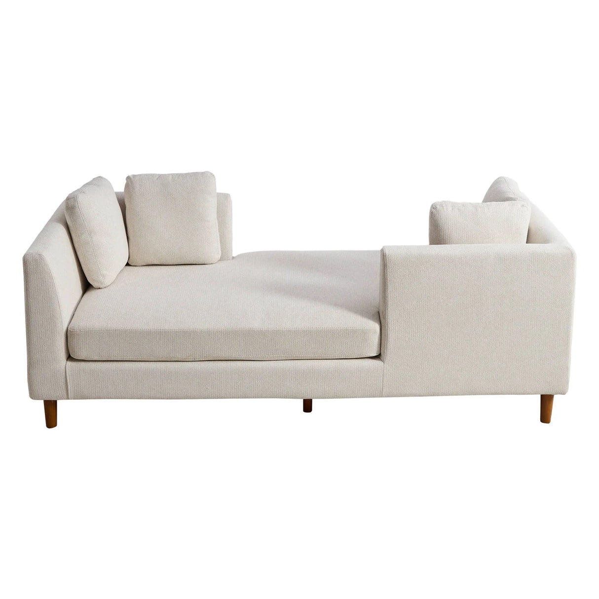Wide Modern Double Sided Upholstered Chaise Lounge - Furniture Home Direct