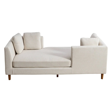 Wide Modern Double Sided Upholstered Chaise Lounge - Furniture Home Direct