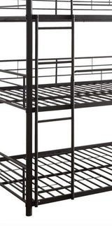Cairo - Triple Full Bunk Bed - Black - Furniture Home Direct
