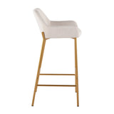Daniella - Contemporary / Glam Fixed Height Bar Stool (Set of 2) - Furniture Home Direct