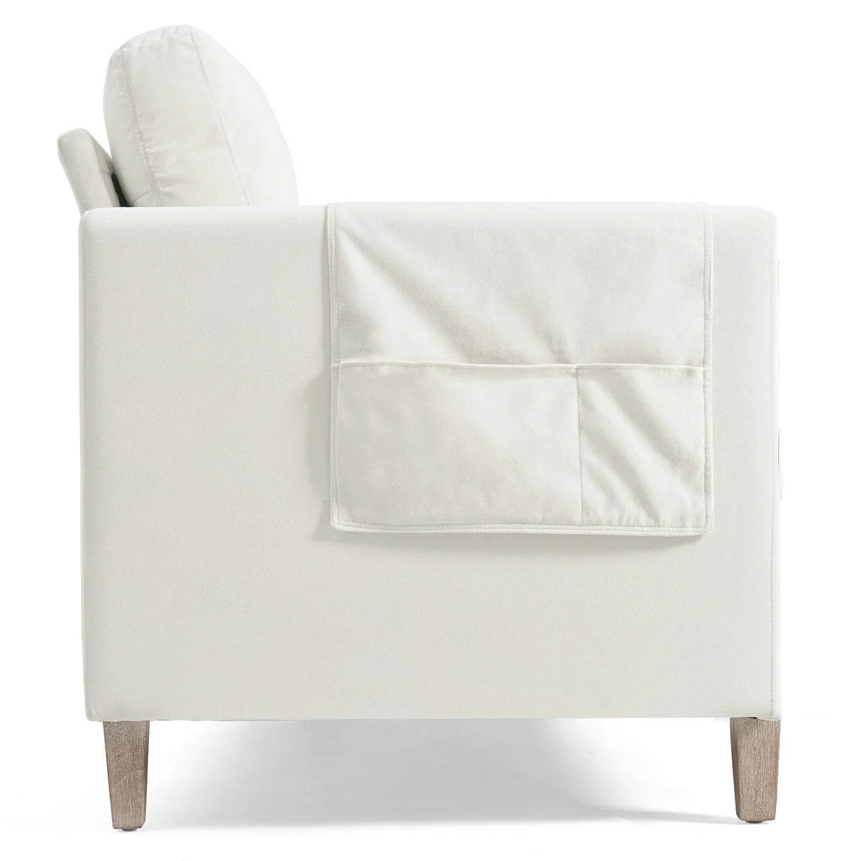 Comfortable Solid Wood Sofa with Soft Cushions - Beige - Furniture Home Direct
