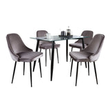 Clara Giovani - 5 Piece Contemporary Dining Set - Furniture Home Direct