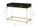 Adiel - Console Table - Black / Gold - Furniture Home Direct