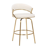 Jie - Glam Fixed Height Counter Stool (Set of 2) - Furniture Home Direct