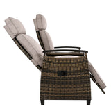 Outdoor Reclining Chaises With Built-in Storage Table - Furniture Home Direct