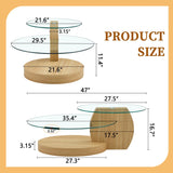 Contemporary Artistic Double Layer Coffee Table - Furniture Home Direct