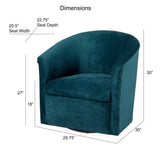 Eden - Swivel Chair With Microfiber Upholstery And Hardwood Frame - Furniture Home Direct