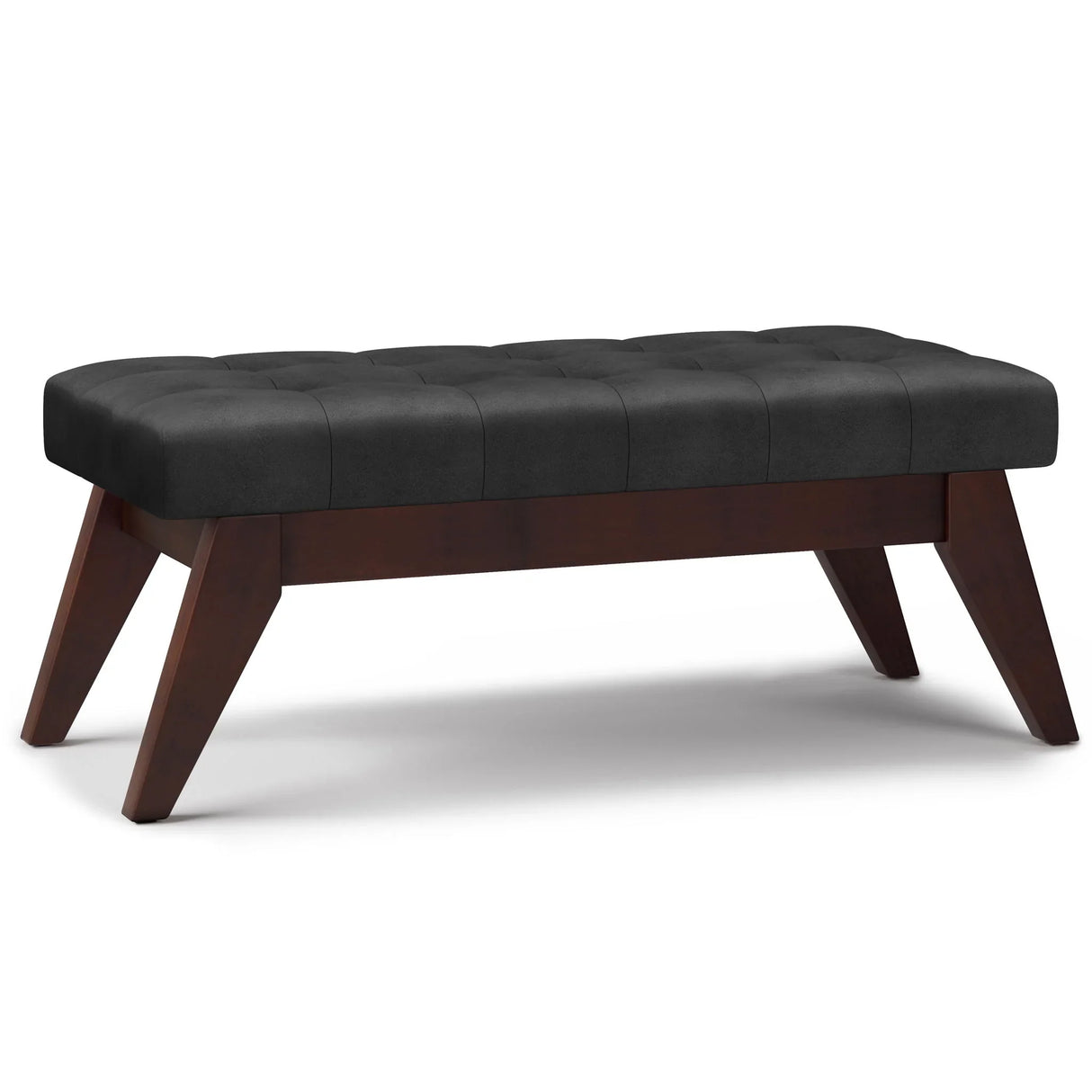 Draper - Upholstered Mid Century Tufted Ottoman Bench - Furniture Home Direct
