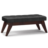 Draper - Upholstered Mid Century Tufted Ottoman Bench - Furniture Home Direct