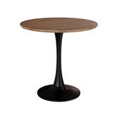 Mid-Century Round Dining Table With Pedestal Base For 2 - 4 People - Furniture Home Direct