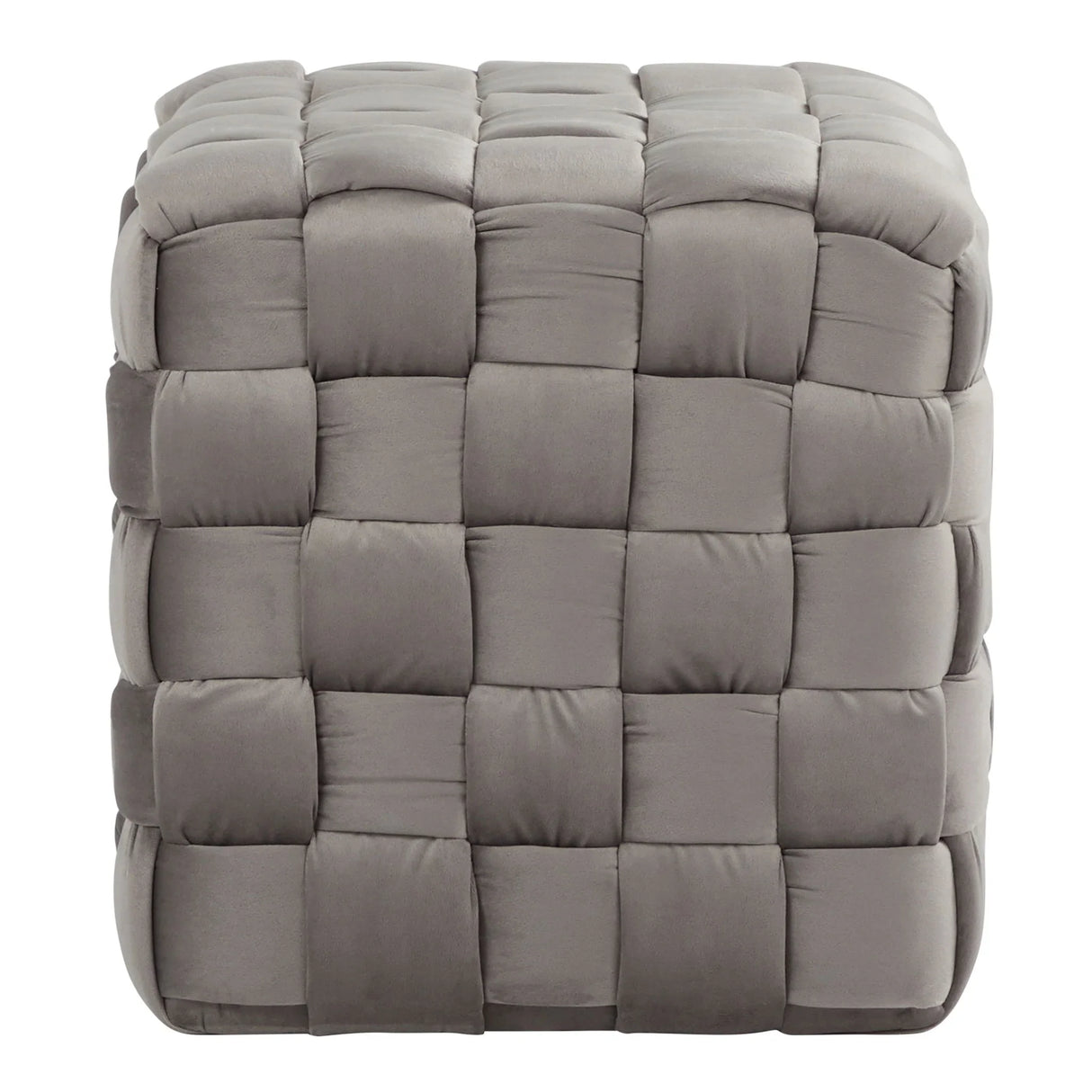 Square Braided Ottoman - - Furniture Home Direct