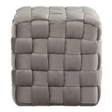 Square Braided Ottoman - - Furniture Home Direct