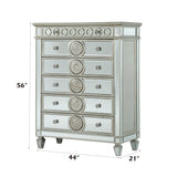 Varian - Mirrored Chest - Silver - Furniture Home Direct